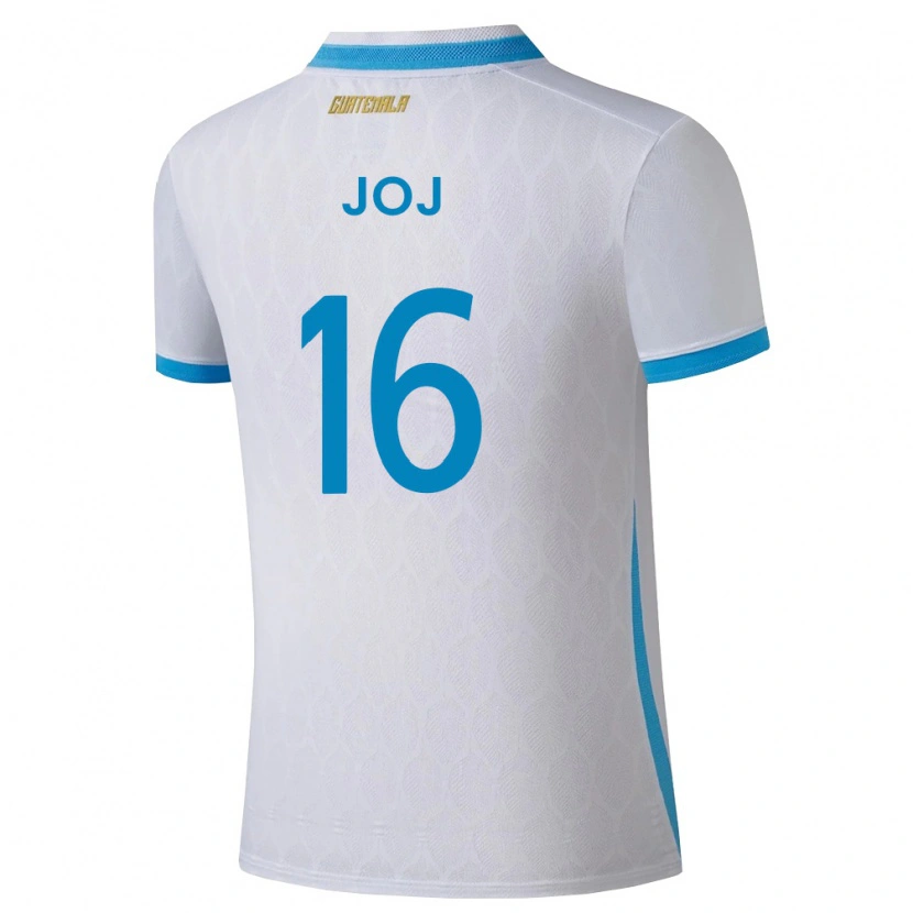 Danxen Dětské Guatemala José Joj #16 Bílá Nebeská Modrá Zlatá Domů Hráčské Dresy 26-28 Dres