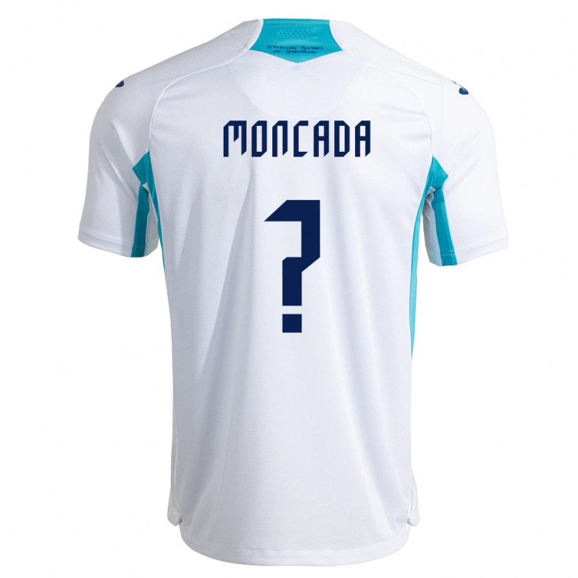 Danxen Dětské Honduras Dereck Moncada #0 Bílá Modrá Nebeská Modrá Domů Hráčské Dresy 26-28 Dres