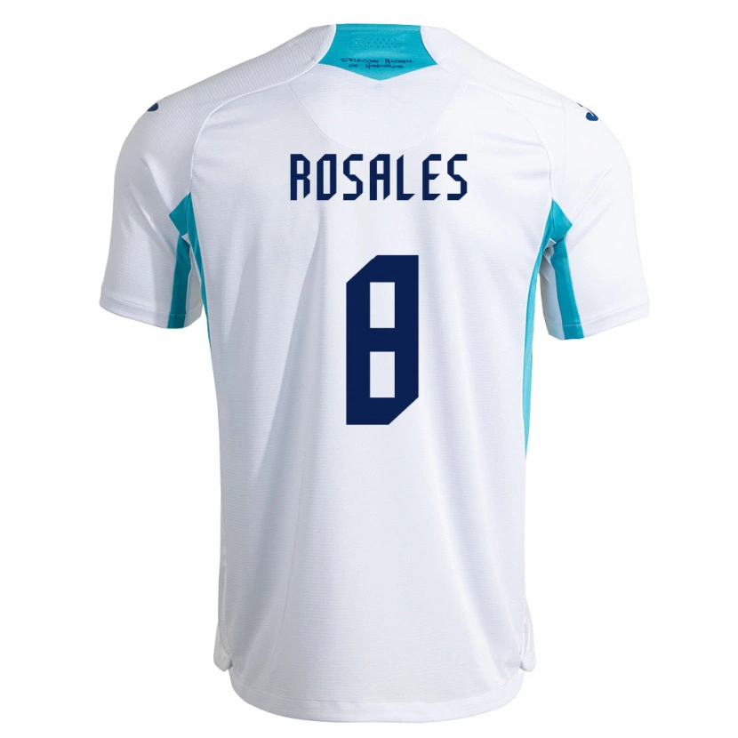 Danxen Dětské Honduras Joseph Rosales #8 Bílá Modrá Nebeská Modrá Domů Hráčské Dresy 26-28 Dres