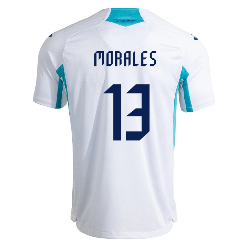 Danxen Dětské Honduras Maikol Morales #13 Bílá Modrá Nebeská Modrá Domů Hráčské Dresy 26-28 Dres