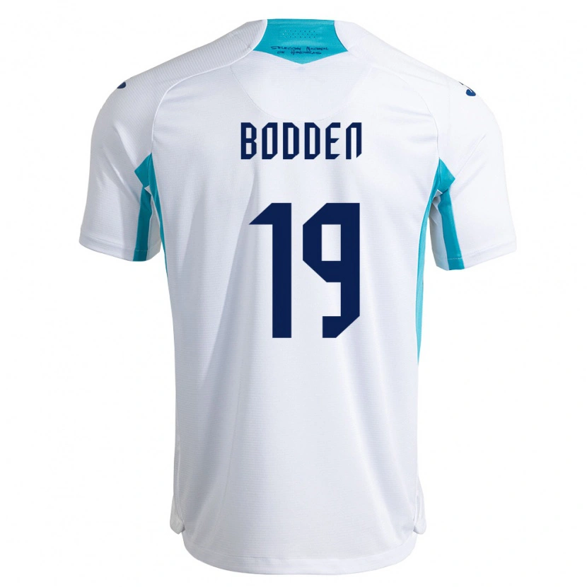 Danxen Dětské Honduras Reagan Bodden #19 Bílá Modrá Nebeská Modrá Domů Hráčské Dresy 26-28 Dres