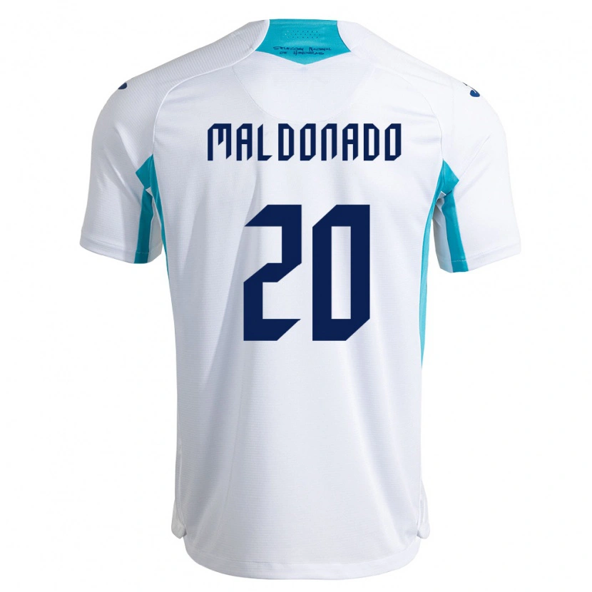Danxen Dětské Honduras Alessandro Maldonado #20 Bílá Modrá Nebeská Modrá Domů Hráčské Dresy 26-28 Dres