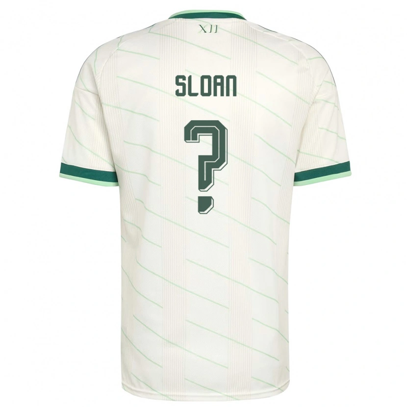 Danxen Dětské Severní Irsko Dylan Sloan #0 Bílá Zelená Daleko Hráčské Dresy 26-28 Dres
