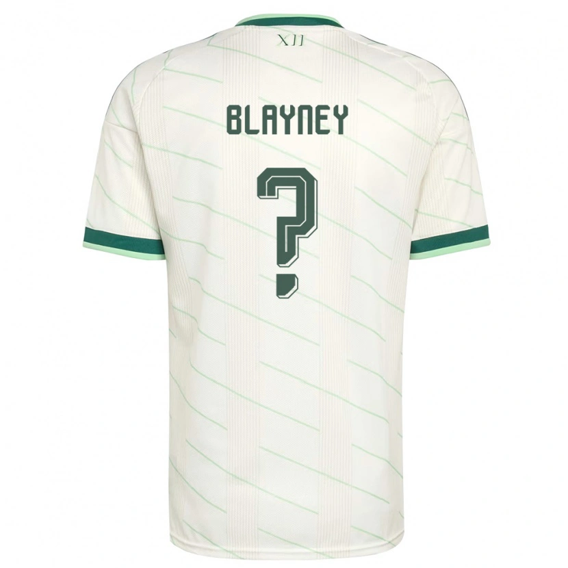 Danxen Dětské Severní Irsko Phoenix Blayney #0 Bílá Zelená Daleko Hráčské Dresy 26-28 Dres