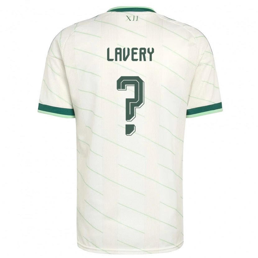 Danxen Dětské Severní Irsko Luca Lavery #0 Bílá Zelená Daleko Hráčské Dresy 26-28 Dres