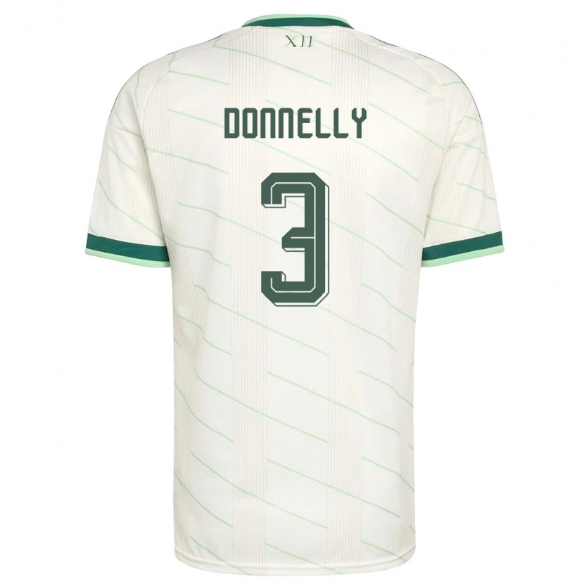 Danxen Dětské Severní Irsko Aaron Donnelly #3 Bílá Zelená Daleko Hráčské Dresy 26-28 Dres
