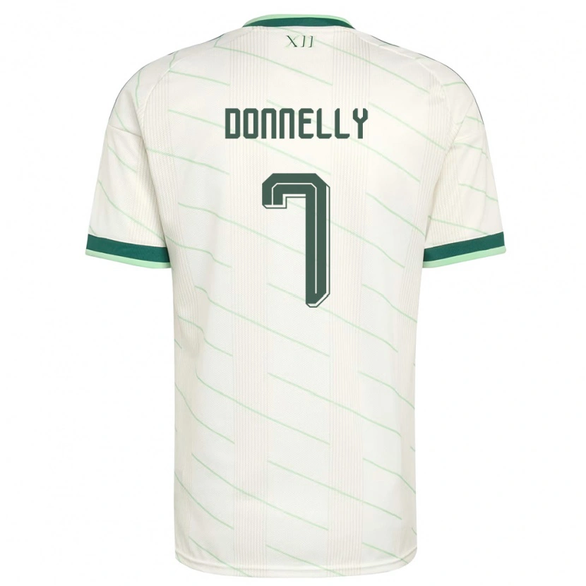 Danxen Dětské Severní Irsko Caolan Donnelly #7 Bílá Zelená Daleko Hráčské Dresy 26-28 Dres