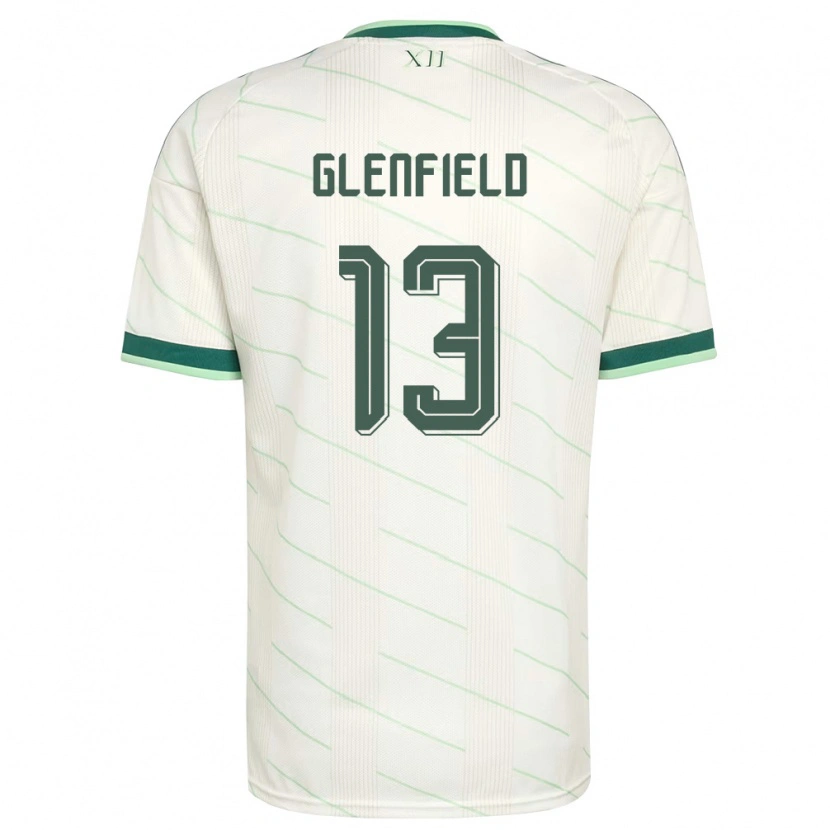 Danxen Dětské Severní Irsko Sam Glenfield #13 Bílá Zelená Daleko Hráčské Dresy 26-28 Dres