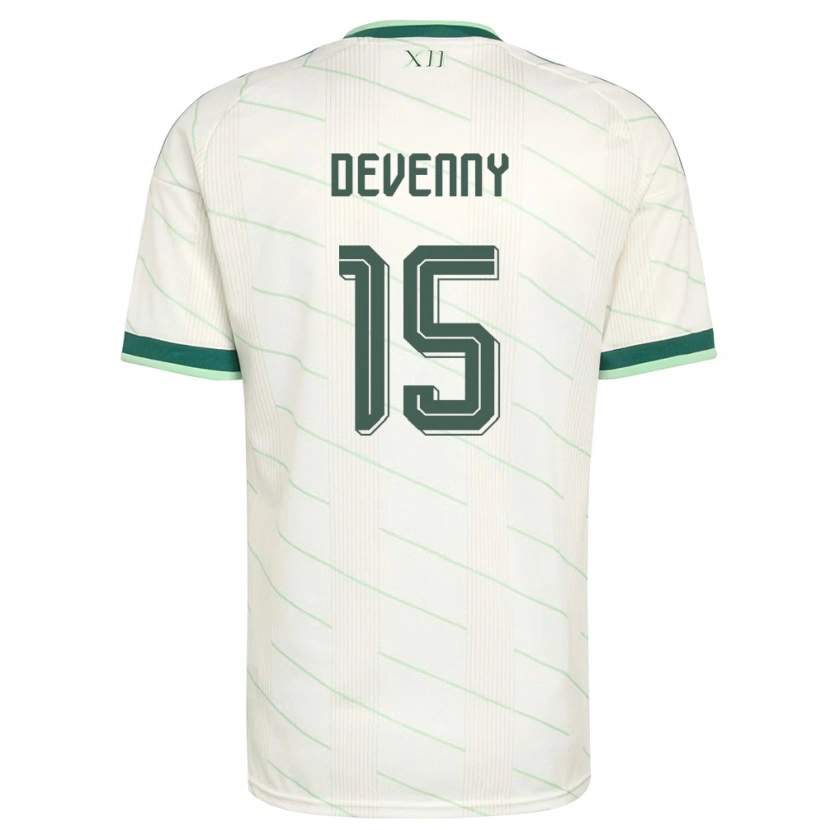 Danxen Dětské Severní Irsko Justin Devenny #15 Bílá Zelená Daleko Hráčské Dresy 26-28 Dres
