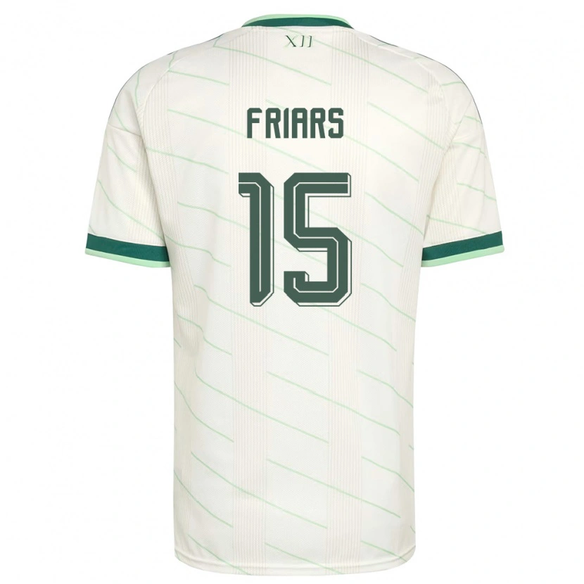 Danxen Dětské Severní Irsko Alfie Friars #15 Bílá Zelená Daleko Hráčské Dresy 26-28 Dres