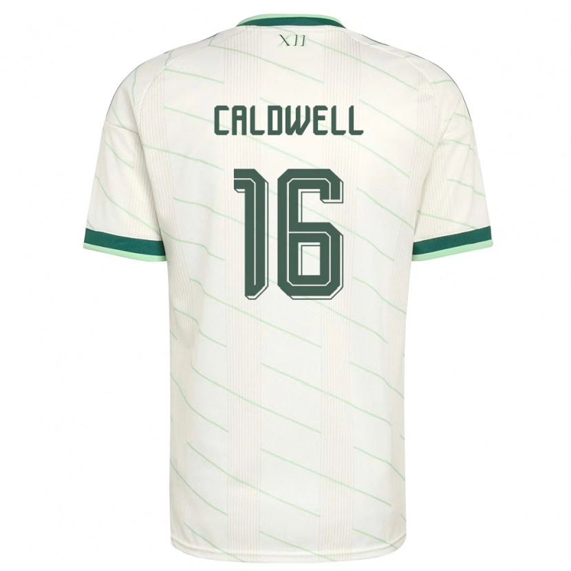 Danxen Dětské Severní Irsko Nadene Caldwell #16 Bílá Zelená Daleko Hráčské Dresy 26-28 Dres
