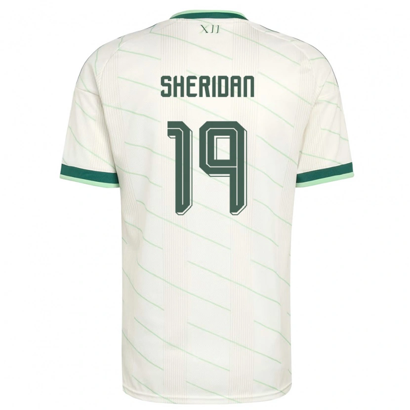 Danxen Dětské Severní Irsko Joe Sheridan #19 Bílá Zelená Daleko Hráčské Dresy 26-28 Dres