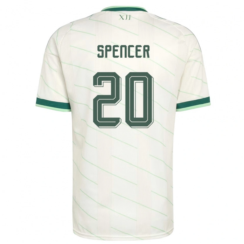 Danxen Dětské Severní Irsko Brodie Spencer #20 Bílá Zelená Daleko Hráčské Dresy 26-28 Dres