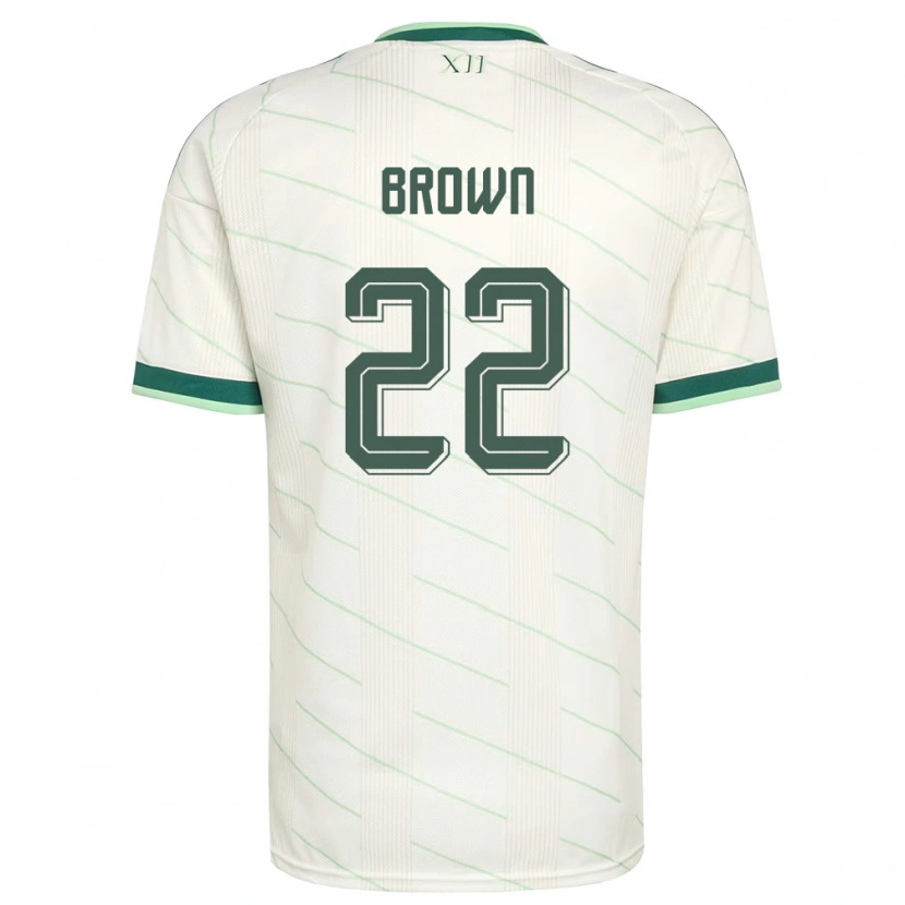 Danxen Dětské Severní Irsko Ciaron Brown #22 Bílá Zelená Daleko Hráčské Dresy 26-28 Dres