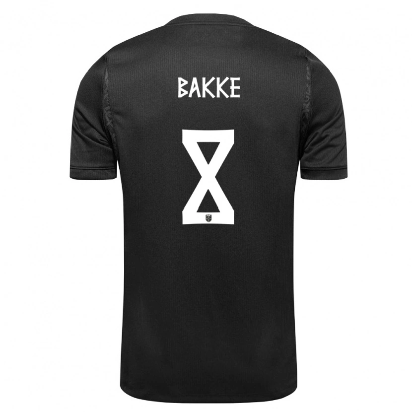 Danxen Dětské Norsko Johan Bakke #8 Černá Daleko Hráčské Dresy 26-28 Dres