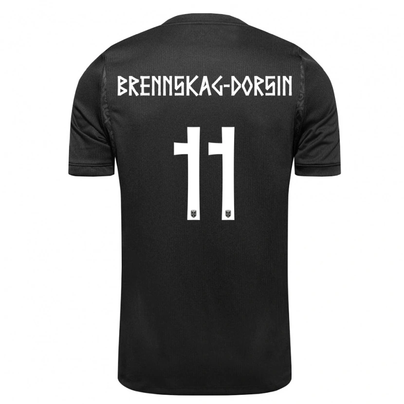 Danxen Dětské Norsko Leo Dorsin #11 Černá Daleko Hráčské Dresy 26-28 Dres
