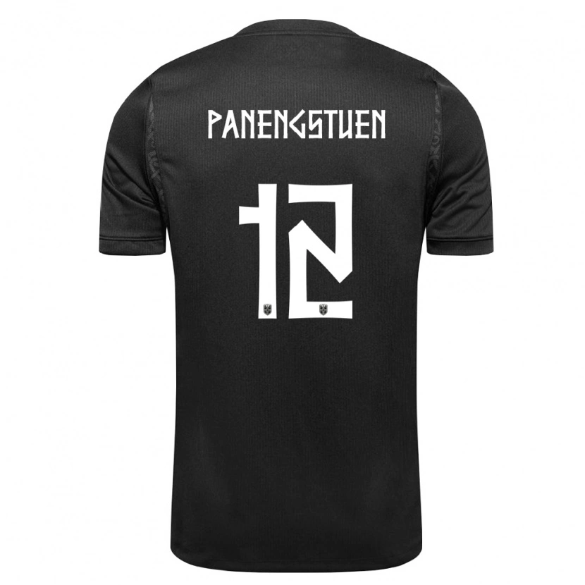 Danxen Dětské Norsko Selma Panengstuen #12 Černá Daleko Hráčské Dresy 26-28 Dres