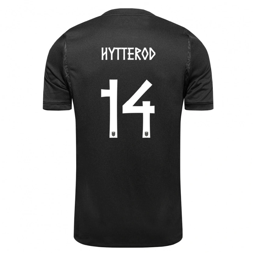 Danxen Dětské Norsko Henrik Hytterød #14 Černá Daleko Hráčské Dresy 26-28 Dres
