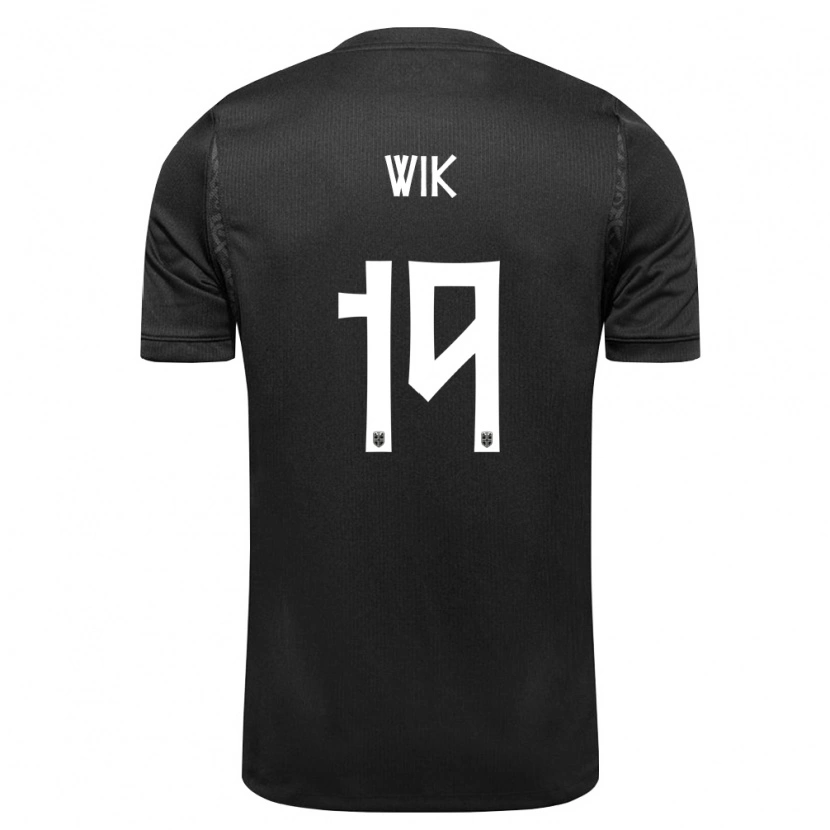 Danxen Dětské Norsko Nicholas Wik #19 Černá Daleko Hráčské Dresy 26-28 Dres