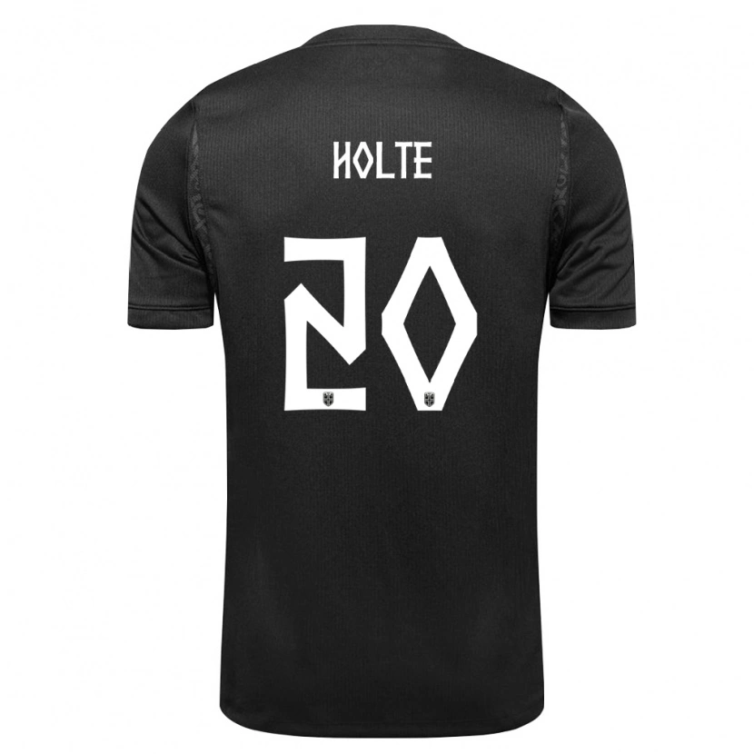 Danxen Dětské Norsko Magnus Holte #20 Černá Daleko Hráčské Dresy 26-28 Dres