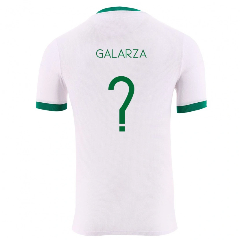 Danxen Dětské Bolívie Lucas Galarza #0 Bílá Zelená Červená Daleko Hráčské Dresy 26-28 Dres