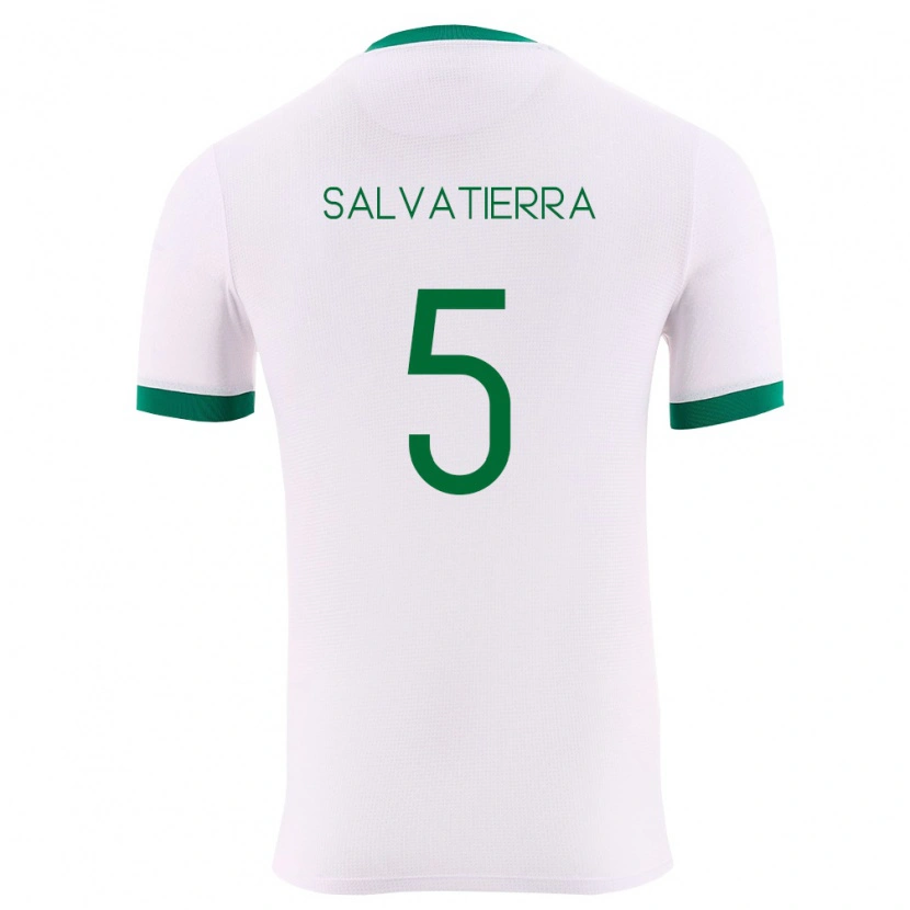 Danxen Dětské Bolívie Érika Salvatierra #5 Bílá Zelená Červená Daleko Hráčské Dresy 26-28 Dres