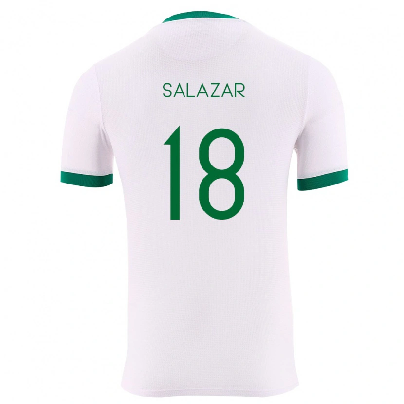 Danxen Dětské Bolívie Yeison Salazar #18 Bílá Zelená Červená Daleko Hráčské Dresy 26-28 Dres