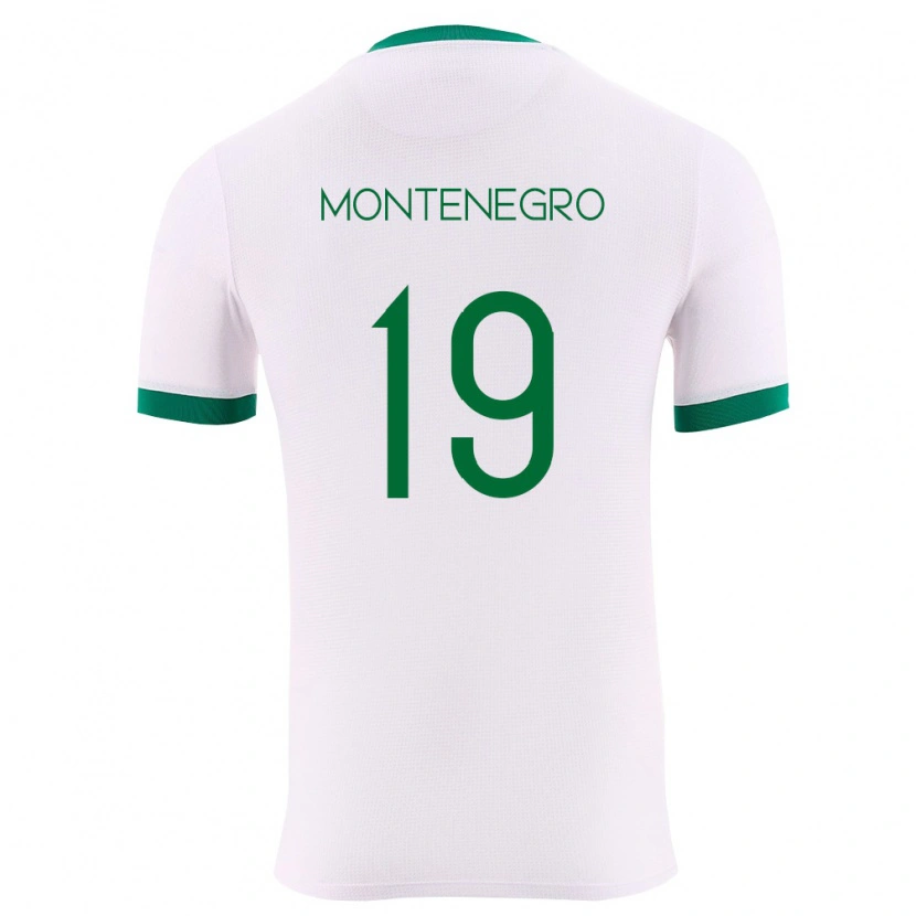 Danxen Dětské Bolívie Leonardo Montenegro #19 Bílá Zelená Červená Daleko Hráčské Dresy 26-28 Dres