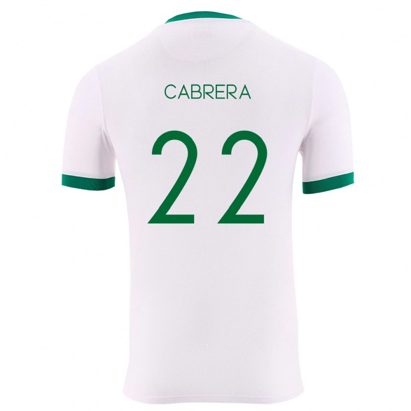 Danxen Dětské Bolívie Diego Cabrera #22 Bílá Zelená Červená Daleko Hráčské Dresy 26-28 Dres