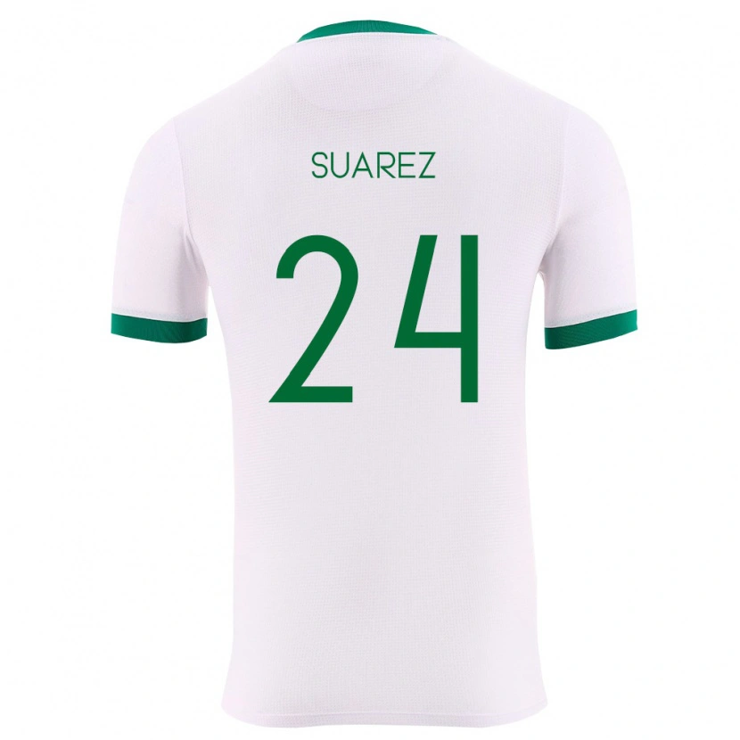 Danxen Dětské Bolívie Marcelo Suárez #24 Bílá Zelená Červená Daleko Hráčské Dresy 26-28 Dres
