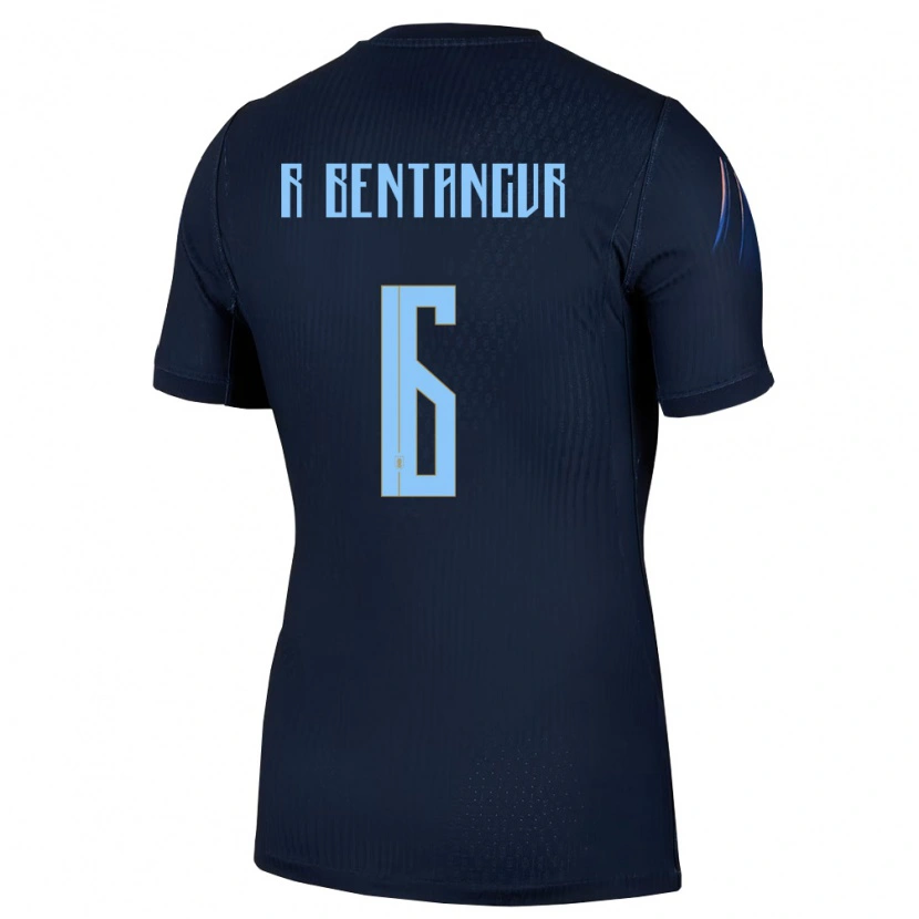 Danxen Dětské Uruguay Rodrigo Bentancur #6 Černá Modrá Daleko Hráčské Dresy 26-28 Dres