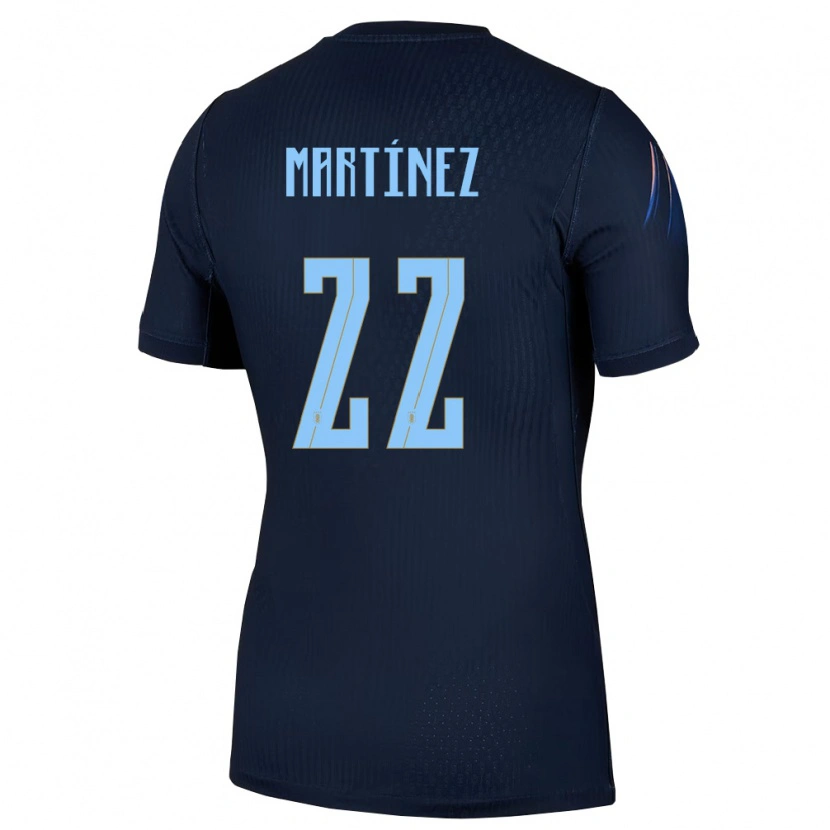 Danxen Dětské Uruguay Fredy Martínez #22 Černá Modrá Daleko Hráčské Dresy 26-28 Dres