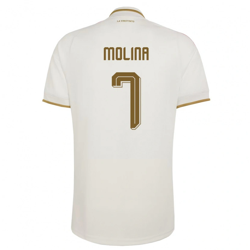 Danxen Dětské Venezuela Gregory Molina #7 Smetanová Žlutá Daleko Hráčské Dresy 26-28 Dres