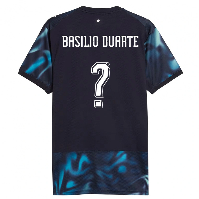 Danxen Dětské Paraguay Basilio Duarte #0 Námořnická Nebeská Modrá Daleko Hráčské Dresy 26-28 Dres