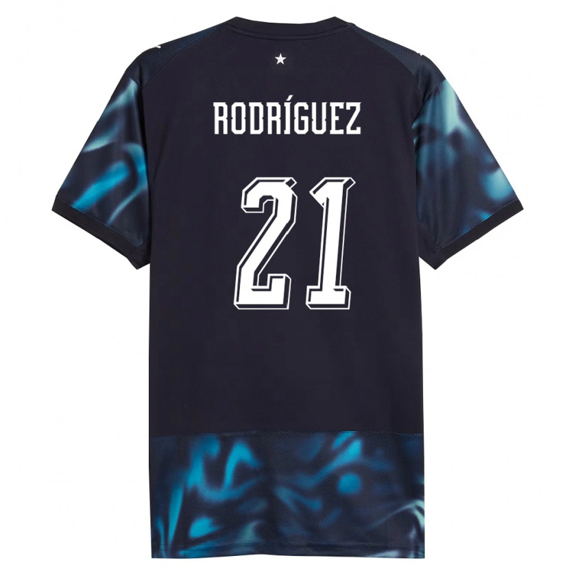 Danxen Dětské Paraguay Diego Rodríguez #21 Námořnická Nebeská Modrá Daleko Hráčské Dresy 26-28 Dres