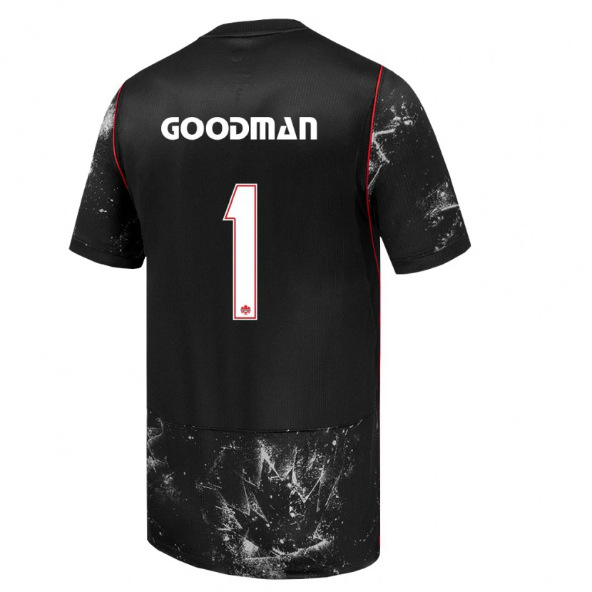 Danxen Dětské Kanada Owen Goodman #1 Černá Bílá Červená Daleko Hráčské Dresy 26-28 Dres