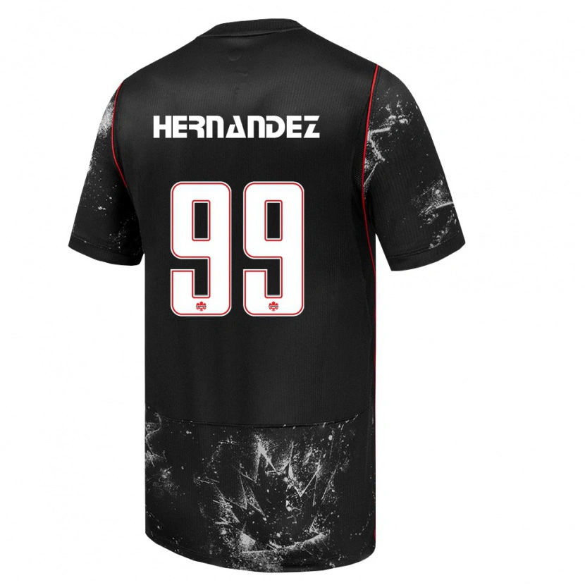 Danxen Dětské Kanada Jeneva Hernandez Gray #99 Černá Bílá Červená Daleko Hráčské Dresy 26-28 Dres