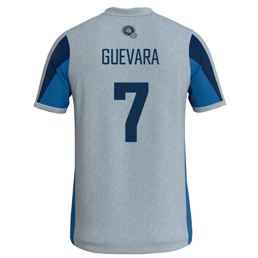 Danxen Dětské Salvador Alex Guevara #7 Bílá Nebeská Modrá Daleko Hráčské Dresy 26-28 Dres