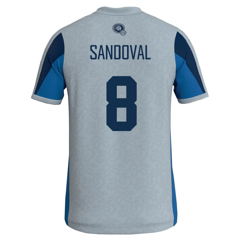 Danxen Dětské Salvador Emerson Sandoval #8 Bílá Nebeská Modrá Daleko Hráčské Dresy 26-28 Dres