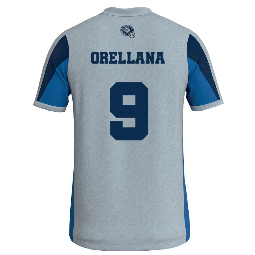 Danxen Dětské Salvador Josías Orellana #9 Bílá Nebeská Modrá Daleko Hráčské Dresy 26-28 Dres