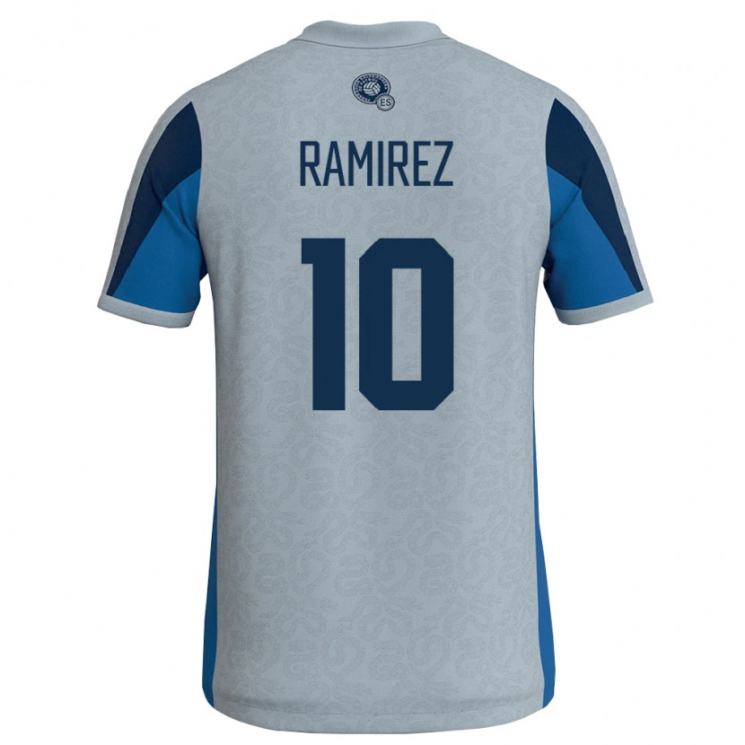 Danxen Dětské Salvador Jayson Ramirez #10 Bílá Nebeská Modrá Daleko Hráčské Dresy 26-28 Dres