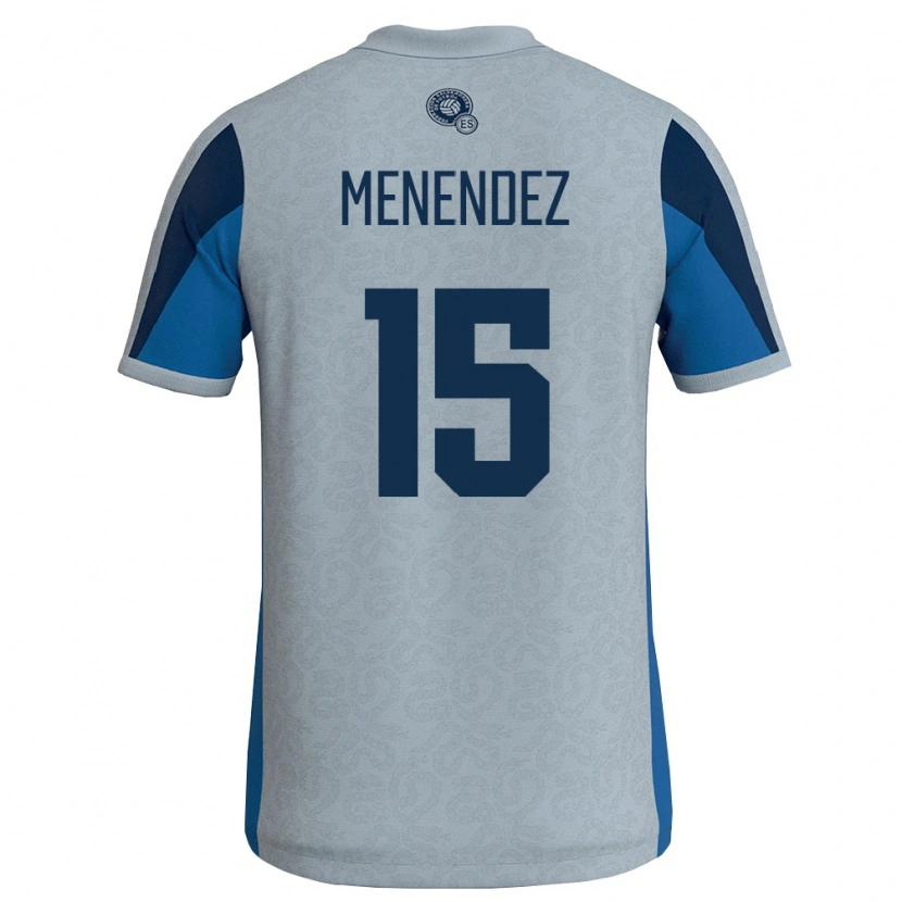 Danxen Dětské Salvador Alexsander Menendez #15 Bílá Nebeská Modrá Daleko Hráčské Dresy 26-28 Dres