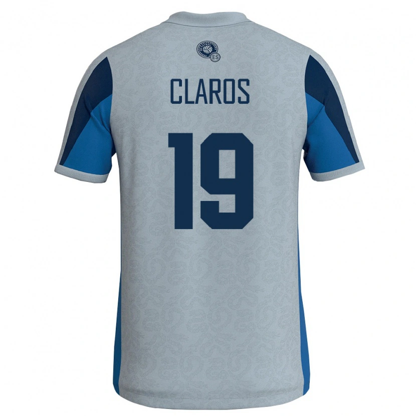 Danxen Dětské Salvador Elvis Claros #19 Bílá Nebeská Modrá Daleko Hráčské Dresy 26-28 Dres