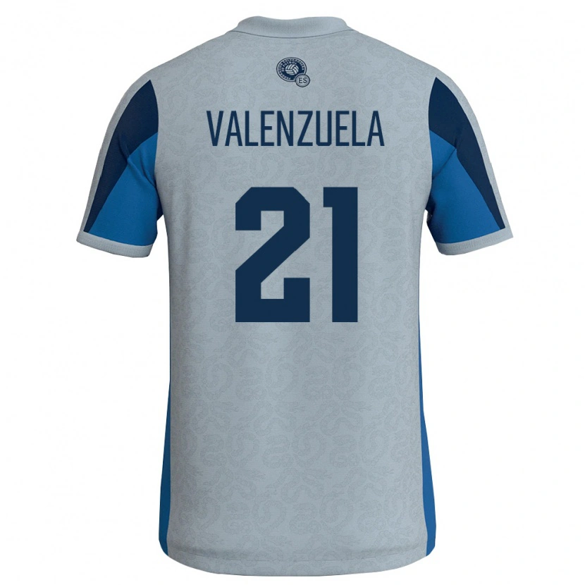 Danxen Dětské Salvador Ana Valenzuela #21 Bílá Nebeská Modrá Daleko Hráčské Dresy 26-28 Dres