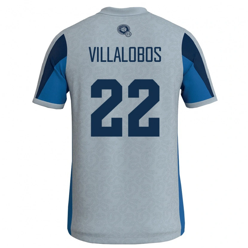 Danxen Dětské Salvador Benjí Villalobos #22 Bílá Nebeská Modrá Daleko Hráčské Dresy 26-28 Dres