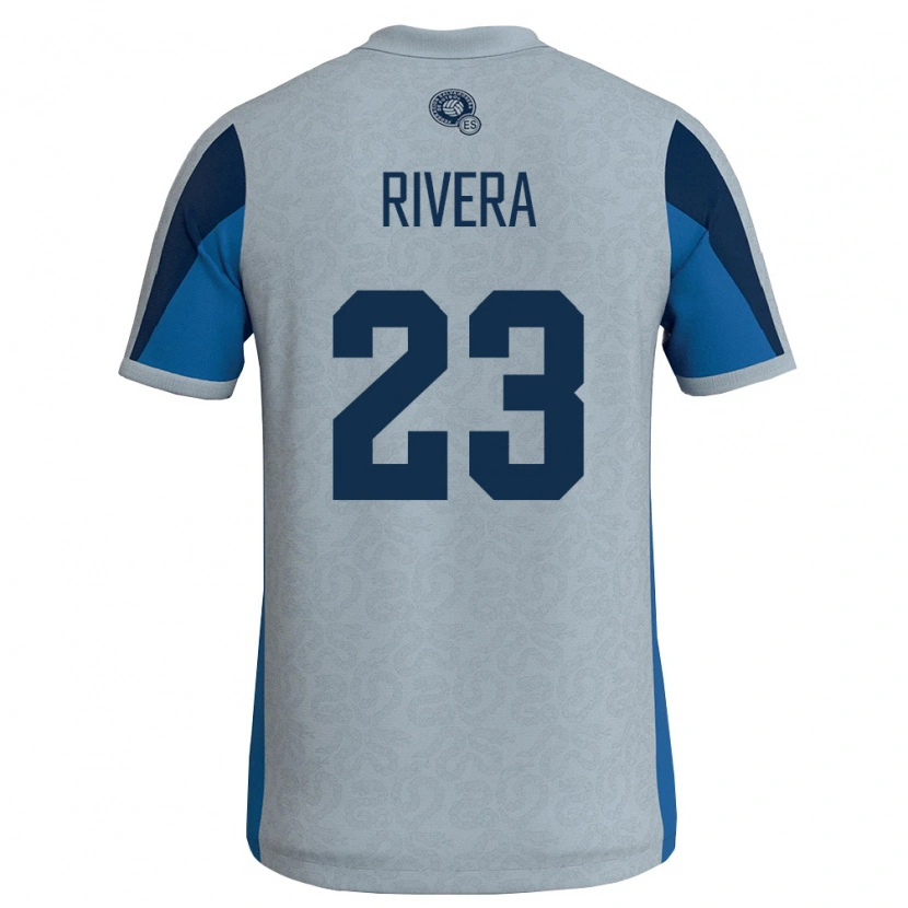 Danxen Dětské Salvador Noel Rivera #23 Bílá Nebeská Modrá Daleko Hráčské Dresy 26-28 Dres
