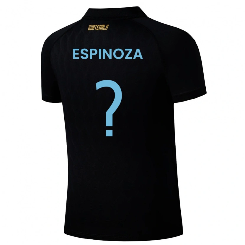 Danxen Dětské Guatemala José Espinoza #0 Černá Nebeská Modrá Bílá Daleko Hráčské Dresy 26-28 Dres