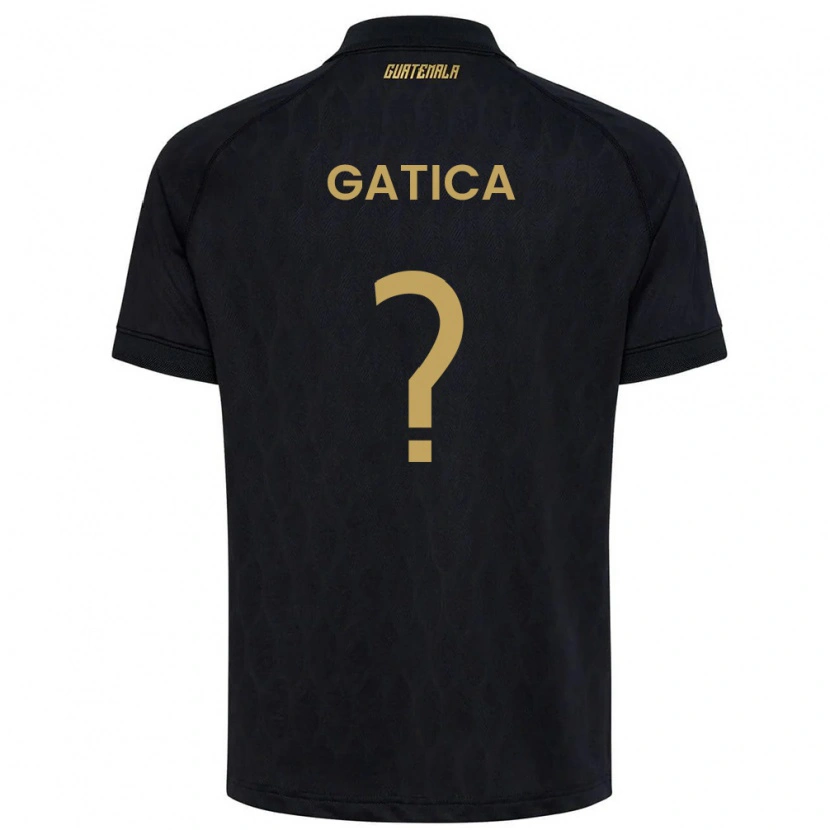 Danxen Dětské Guatemala Celeste Gatica #0 Černá Nebeská Modrá Bílá Daleko Hráčské Dresy 26-28 Dres
