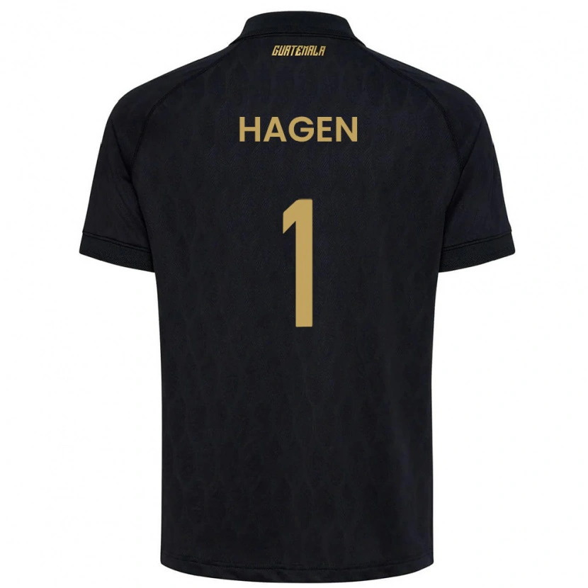 Danxen Dětské Guatemala Nicholas Hagen #1 Černá Nebeská Modrá Bílá Daleko Hráčské Dresy 26-28 Dres