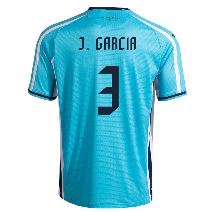 Danxen Dětské Honduras Jordan García #3 Nebeská Modrá Námořnická Daleko Hráčské Dresy 26-28 Dres